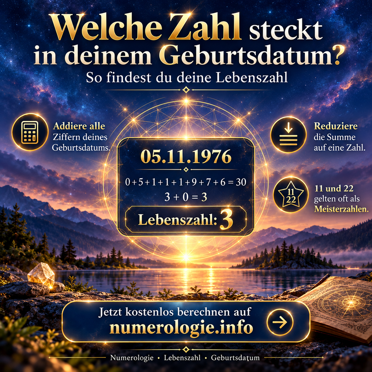 Die Lebenszahl berechnen und verstehen